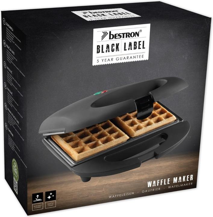 Actual product image Bestron Belgian waffle maker, black