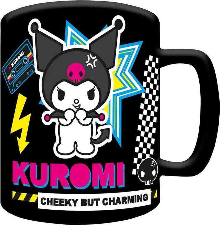Actual product image Sanrio Kuromi Fuzzy Mug (440 ml, 1 x)
