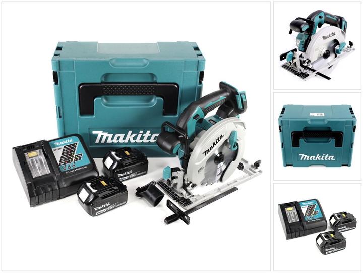 Actual product image Makita DHS 680 RMJ Scie circulaire sans fil 18V Ø 165 mm + Boîtier MAKPAC 3 + 2x Batteries BL1840 4
