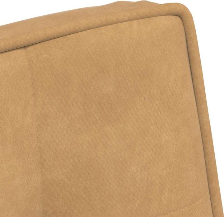 Produktbild VidaXL Relaxsessel mit Hocker Braun Samt Sessel Sessel mit Hocker