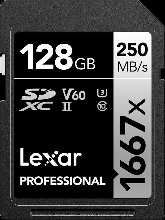 Produktbild Lexar Professional (128 GB, SDXC, U3, UHS-II)