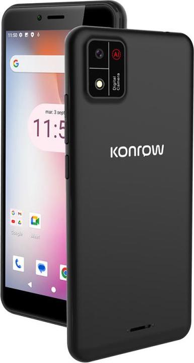 Produktbild Konrow Touch 55 Plus (Double SIM - 4G - Écran 5.5" - 32 Go, 3 Go RAM) Noir