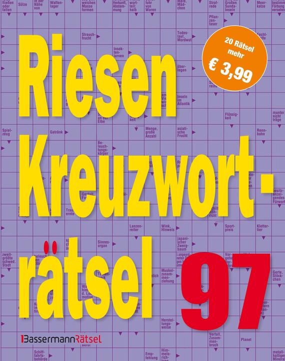 Immagine prodotto Riesen-Kreuzworträtsel 97 (5 Exemplare à 3,99 €) (Tedesco, Eberhard Krüger, 2024)