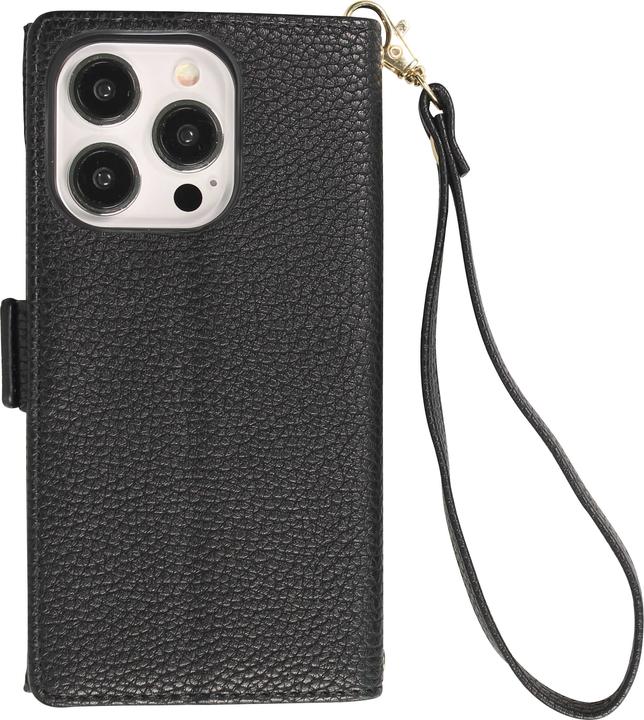 Produktbild PhoneLook Hülle Flip Wallet aus veganem Leder mit Brieftasche und Magnetverschluss (Apple iPhone 15 Pro)