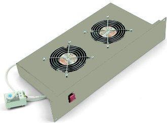 Actual product image Triton 19" fan tray, 2 fans, 2U
