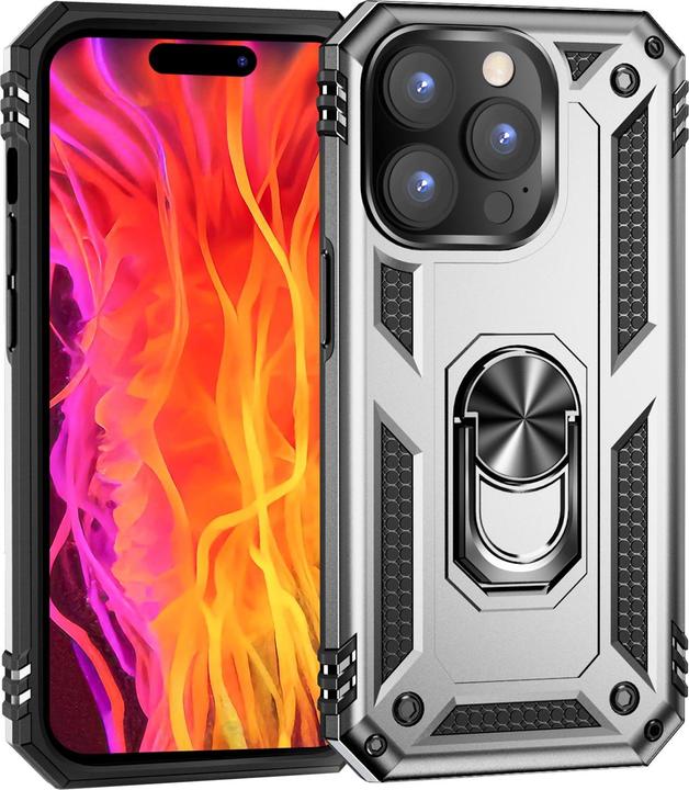 Immagine prodotto Nalia Coperchio ad anello antiurto in stile militare (Apple iPhone 15 Pro)