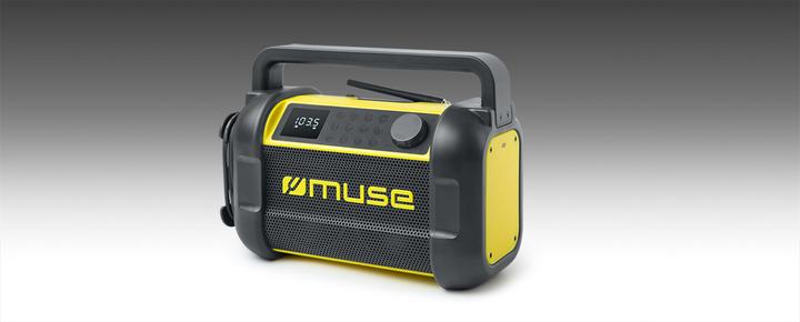 Muse M-928 BTY Jobsite Radio speaker, Black/Yellow (FM, NFC, Bluetooth)