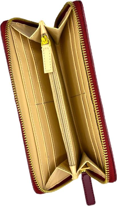 Image du produit Ikon Sweden Portefeuille grand format en cuir de pomme Kivik avec fermeture éclair