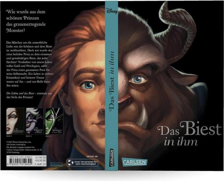 Immagine prodotto Disney - Villains 2: La bestia in lui (Ellen Kurtz, Walt Disney, Serena Valentino, Tedesco)