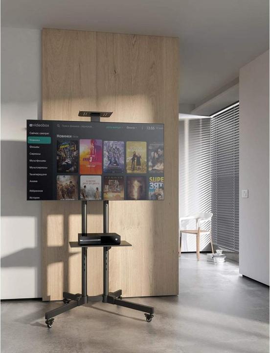Actual product image Manhattan 461238 TV trolley 94.0 cm (37" 177.8 cm (70" Tiltable (70", 60 kg)