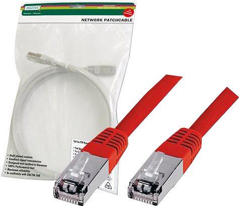Produktbild Digitus CAT5e SF-UTP Patchk.,1m, Rot (SF/UTP, CAT5e, 1 m)