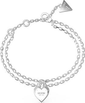 Guess All You Need is Love Charm Double Bracelet JUBB04211JWRH - Length: 21 cm (21 cm)
