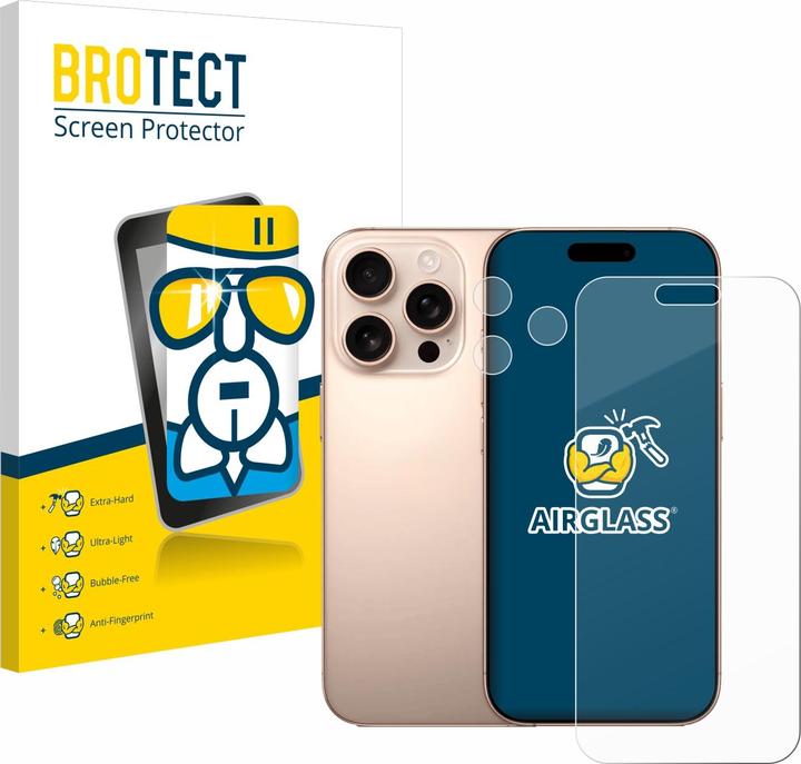 Image du produit BROTECT AirGlass Verre (1 pièce(s), Apple iPhone 16 Pro Max)