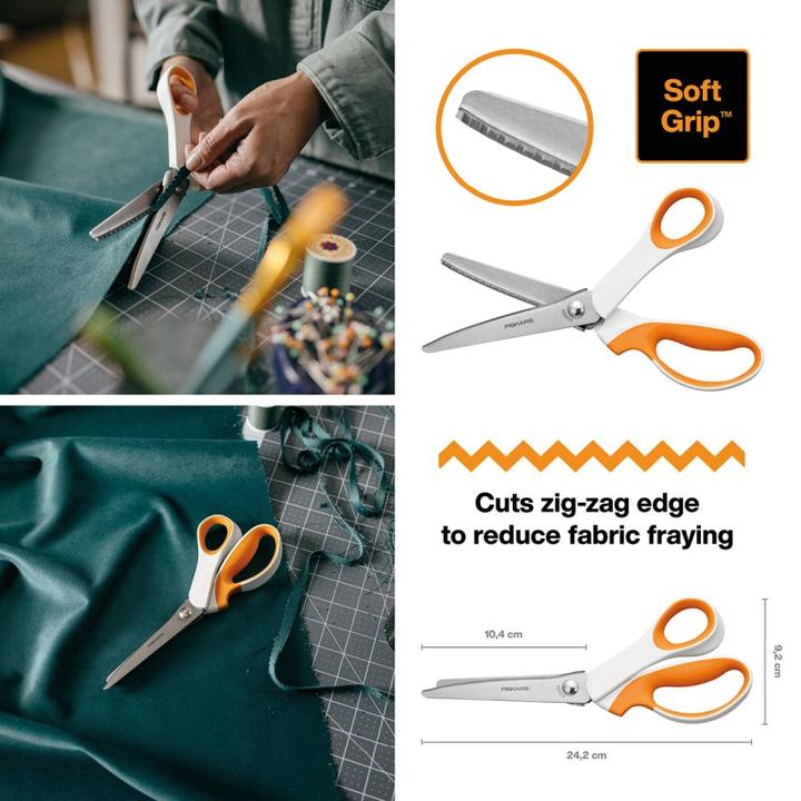 Produktbild Fiskars Schere Softgrip 24 cm, rostfreier Stahl, Rechtshänder (24.20 cm)
