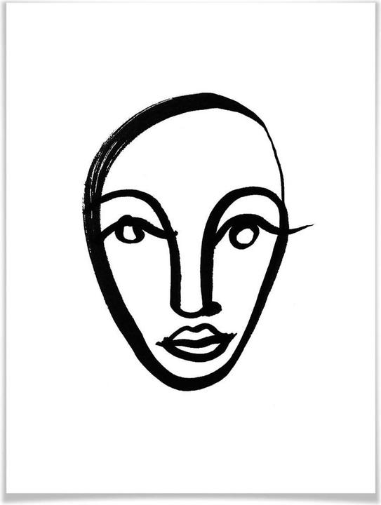 Actual product image Trenddeko Face 04 (40 x 50 cm)
