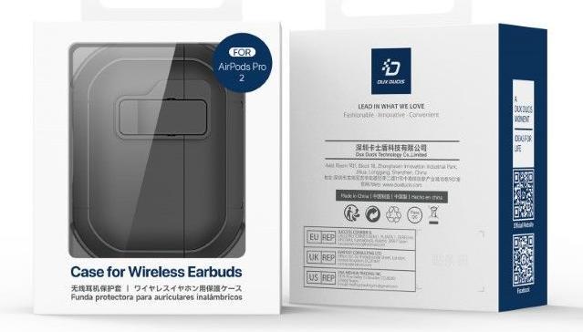 Productafbeelding Dux Ducis Headphone case - AirPods 4 PECP Series PC+TPU Cover with Hook White (Hoes voor oplaadkoffer)