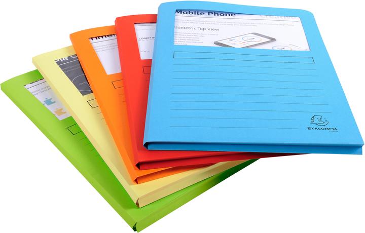 Produktbild Exacompta Aktendeckel X50550E (assortiert), 100 Stück (A4, 50 x)