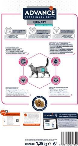Immagine prodotto Advance Gatto Urinario Sterilizzato Minimo Calorico (Adulto, 1 pz., 1250 g)