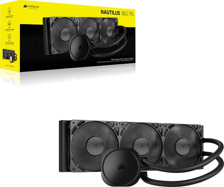 Produktbild Corsair NAUTILUS 360, 360mm Radiator, Liquid CPU Cooler