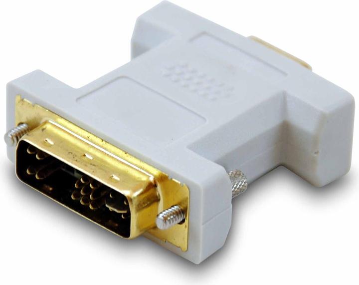 equip Adapter DVI Analog auf VGA 12+5/HDB15S/B beige (VGA, 4.50 cm)