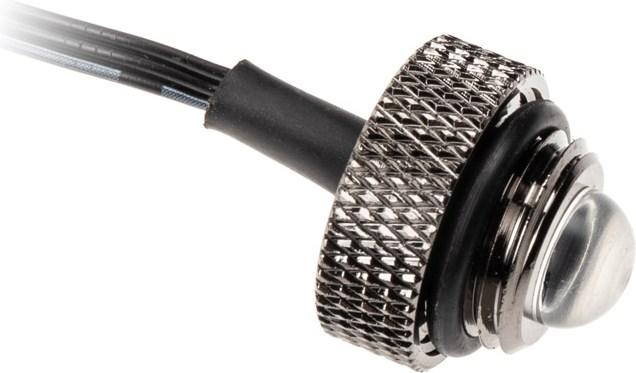 Produktbild XSPC ARGB LED Verschlussstopfen, G1/4, 5V 3Pin - schwarz/chrome (RGB)