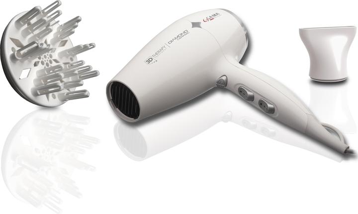 Image du produit GAMA GA.MA Diamond Caramic Ion, DC, White, Monochromatic, Hanging loop, CE, 2200 W