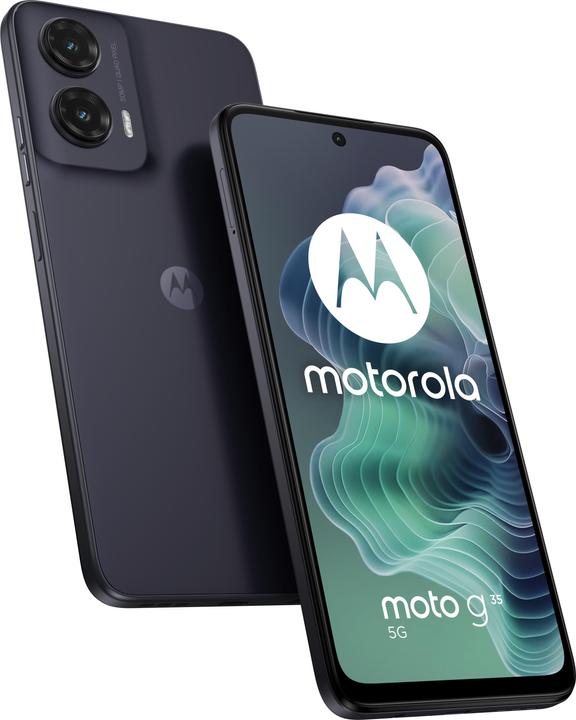 Actual product image Motorola Moto G35 (256 GB, Midnight Black, 6.72", SIM + eSIM, 50 Mpx, 5G)