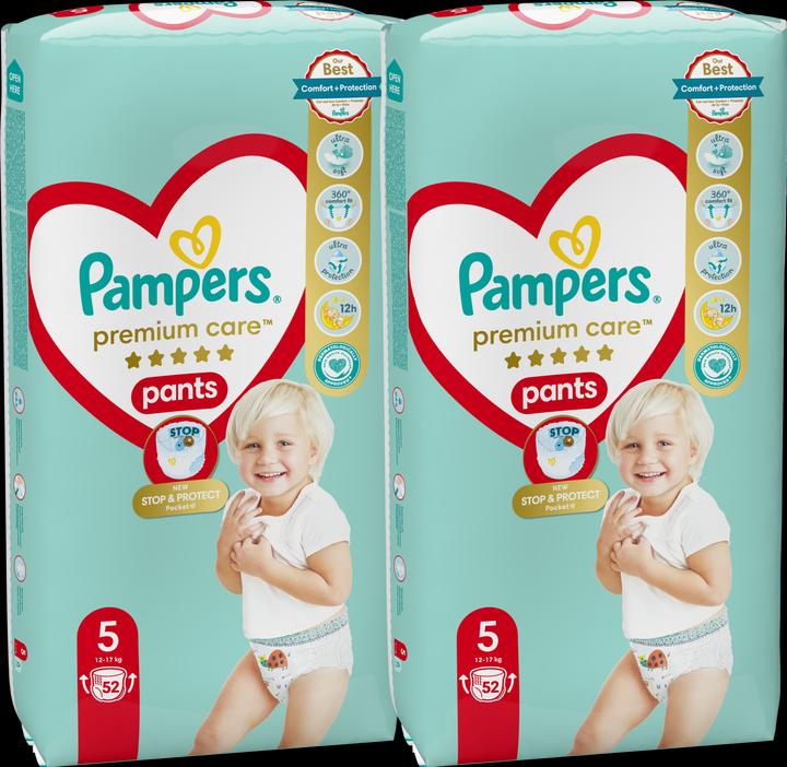 Produktbild Pampers Premium Care Pants (Gr. 5, Monatsbox, 104 Stück)