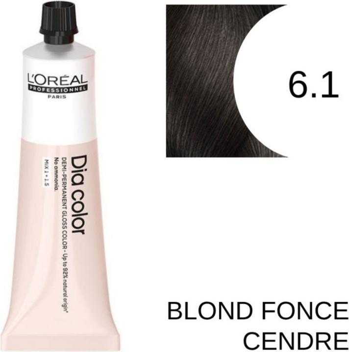 Produktbild L'Oréal Paris Loreal DIA Color 6,1 Dunkelblond Asch 60 ml (6.1 dunkelblond asch)