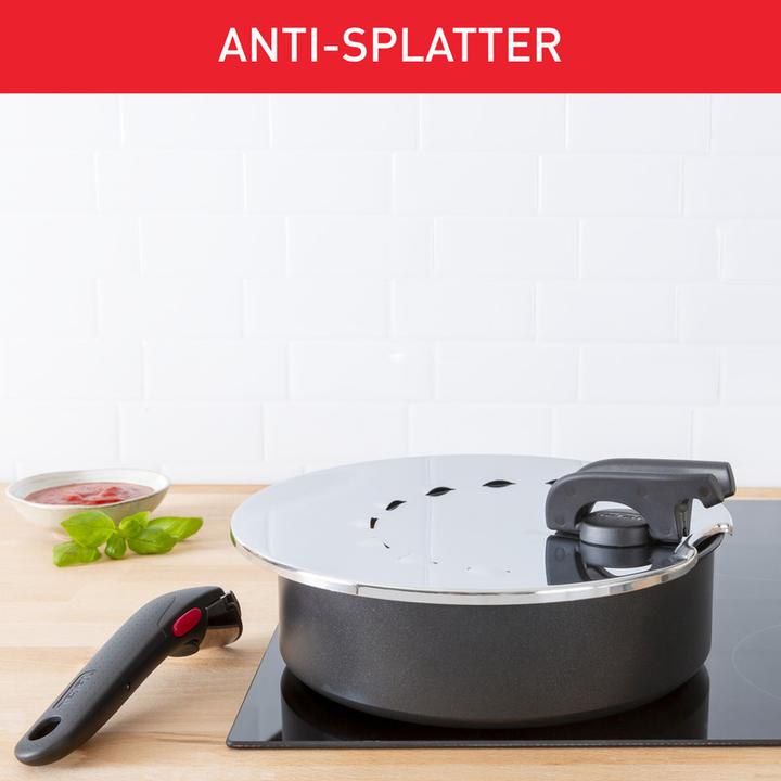 Immagine prodotto Tefal Ingenio G6 Multi Coperchio da 20 a 28 cm in acciaio inox (30.80 cm, Materiale sintetico, Metallo)