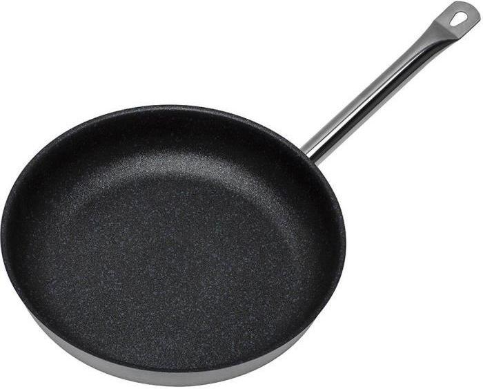 GSW Koekenpan LE CHEF PROFILE 28 cm roestvrij staal met antiaanbaklaag INDUCTIE (Koekenpan, Roestvrij staal)