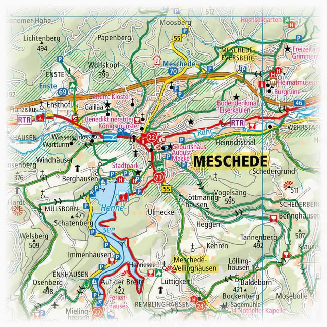 Actual product image PUBLICPRESS cycle map Sauerland