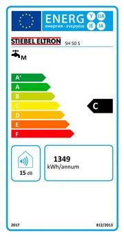 Etichetta energetica Stiebel Eltron SH 50 S cilindro idraulico a parete, 50 litri, 1-6 KW