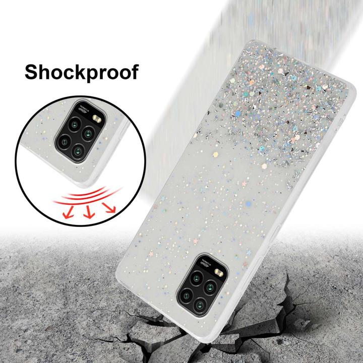 Actual product image Cadorabo Bumper Case for Xiaomi Mi 10 LITE TPU funkelnder Glitter (Mi 10 Lite)