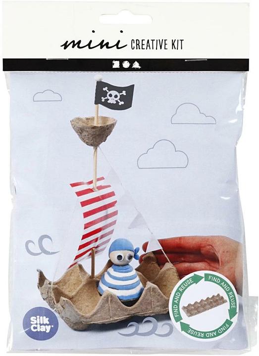 Produktbild Creativ Company Bastelset Mini Piratenschiff 7-teilig
