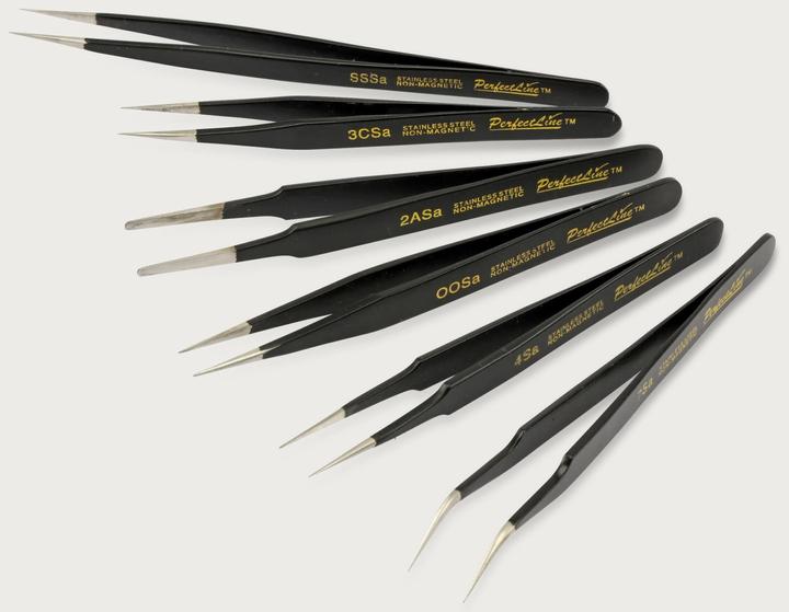 Produktbild Pollin Electronic Präzisions-Pinzetten Set, 6 teilig