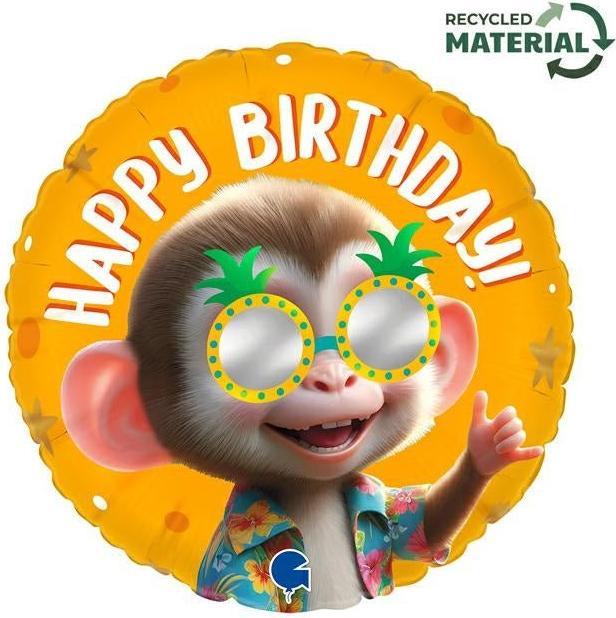 Produktbild Grabo Balloons XXL Affe Happy Birthday Ballon
