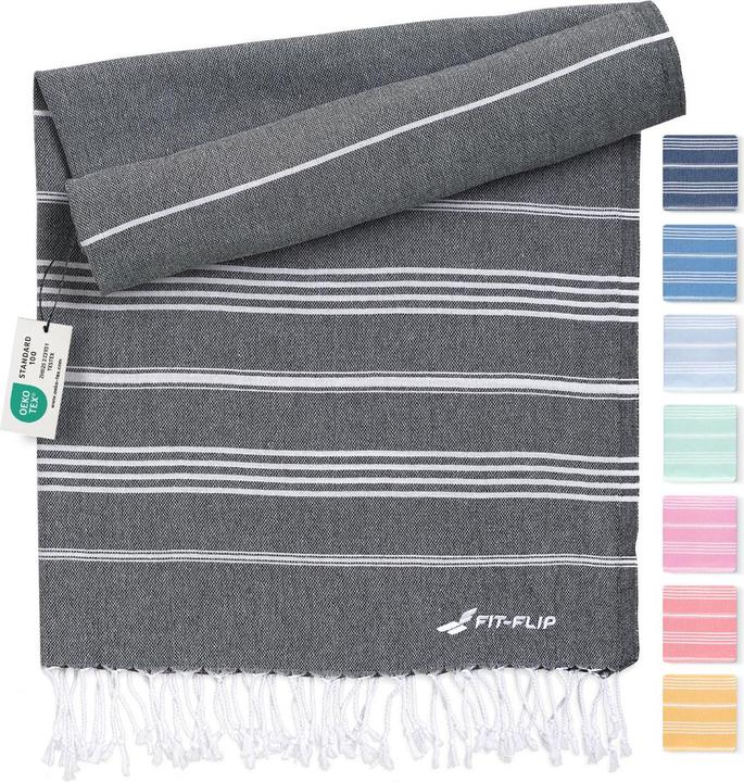 Image du produit Fit-Flip Hamamtuch Baumwolle Recycelt 100x200cm (100 x 200 cm)
