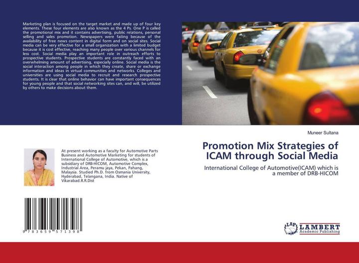 Produktbild Promotion Mix Strategies of ICAM through Social Media (Muneer Sultana, 2014)