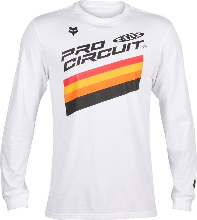Actual product image Fox Tee 23 Pro Circuit Ls Prem Wht M (M)