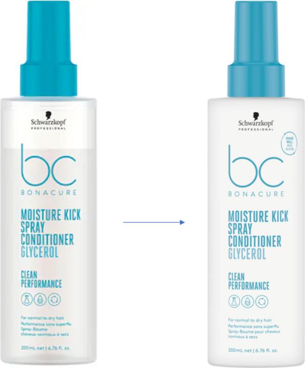 Actual product image Schwarzkopf BC Moisture Kick - Spray Conditioner (200 ml)