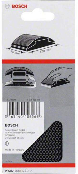 Produktbild Bosch Professional Zubehör Handschleifklotz, 70 x 130 mm, Gummi