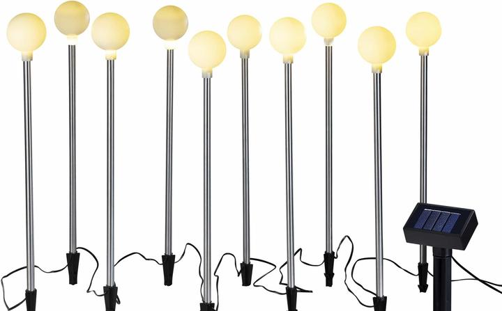 Actual product image Wetelux Solar ball light chain with solar panel, warm white