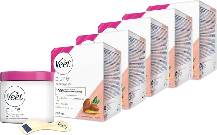 Image du produit Veet Zuckerpaste mit Arganöl (250 ml, 5 x)
