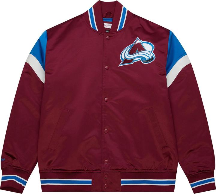 Actual product image Mitchell & Ness M&N Heavyweight Satin Veste NHL Colorado Avalanche (S)