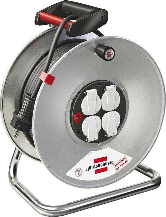 Actual product image Brennenstuhl Garant SK H05 cable reel ø 290 mm with 4 sockets, length 50m (50 m, 1.50 mm²)