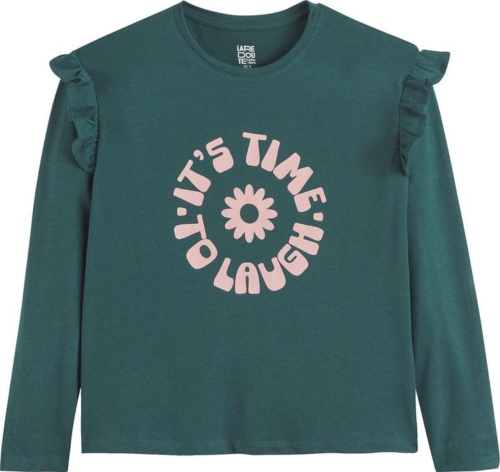 Actual product image La Redoute Collections Langarmshirt mit Volants (94)