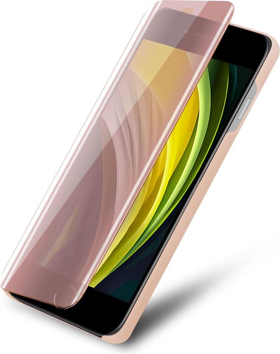 Actual product image Cadorabo Book Smart View Mirror Cover (Apple iPhone SE (2nd Gen), Apple iPhone 7)