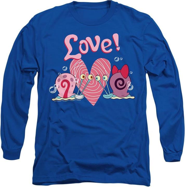 Actual product image Spongebob Squarepants Unisex Adult Valentine's Love Gary & Snellie T-Shirt (XXL)