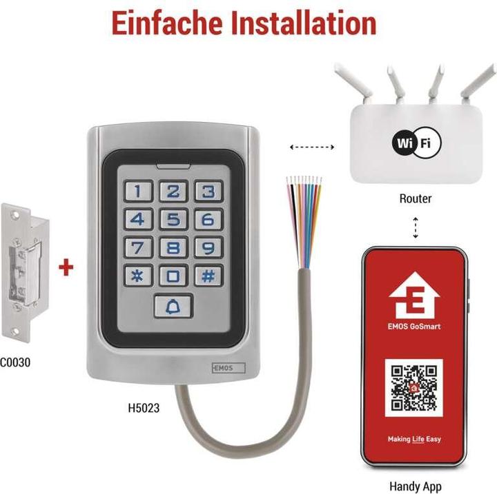 Produktbild Emos GoSMART kódová klávesnice IP-006AX (Elektronische Zahlenkombination)